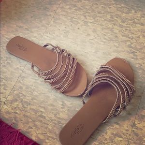 Sandals, worn twice.